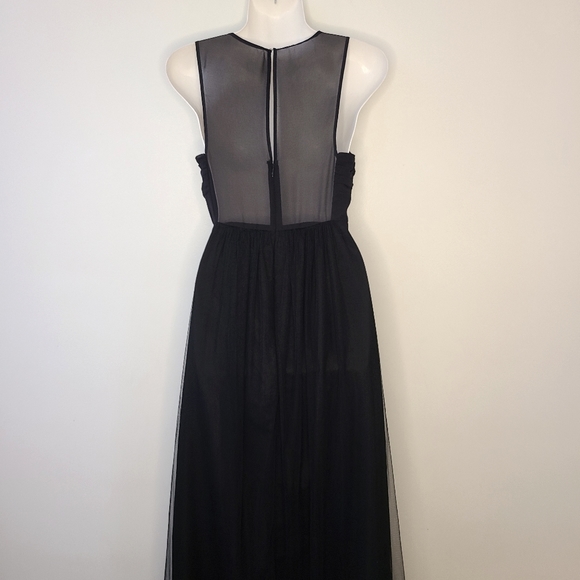 BCBG Black Tulle Dress, Size 0, NWT - Picture 4 of 11